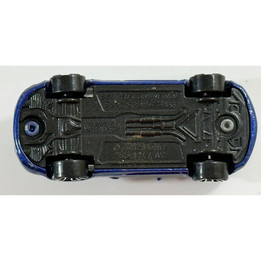 Hot Wheels Bentley Continental Supersports Kids 1:64 Blue Diecast Race Car